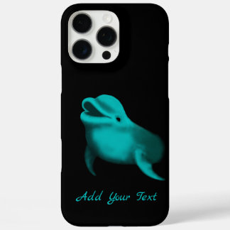Lucky Dolphin - Add Your Text iPhone 16 Pro Max Case