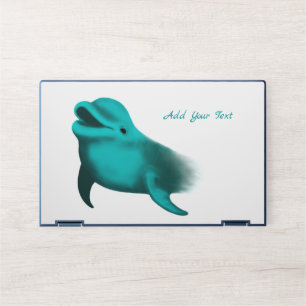 Lucky Dolphin - Add Your Text HP Laptop Skin