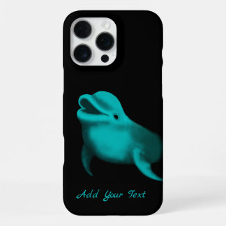 Lucky Dolphin - Add Your Text iPhone 16 Pro Max Case