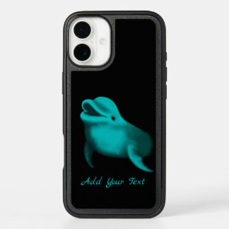 Lucky Dolphin - Add Your Text iPhone 16 Plus Case