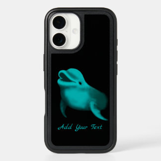 Lucky Dolphin - Add Your Text iPhone 16 Case