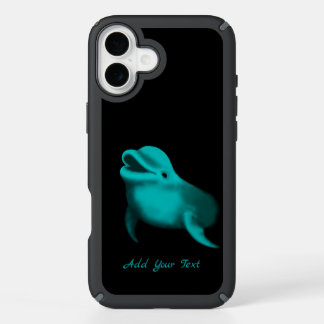 Lucky Dolphin - Add Your Text iPhone 16 Plus Case