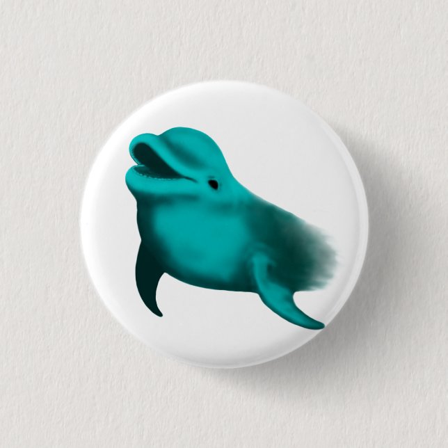 Lucky Dolphin Button (Front)