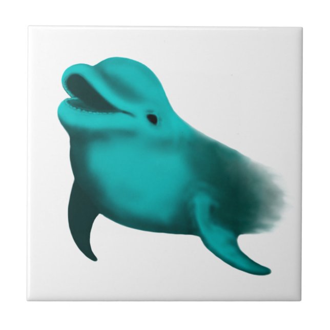 Lucky Dolphin Ceramic Tile (Front)