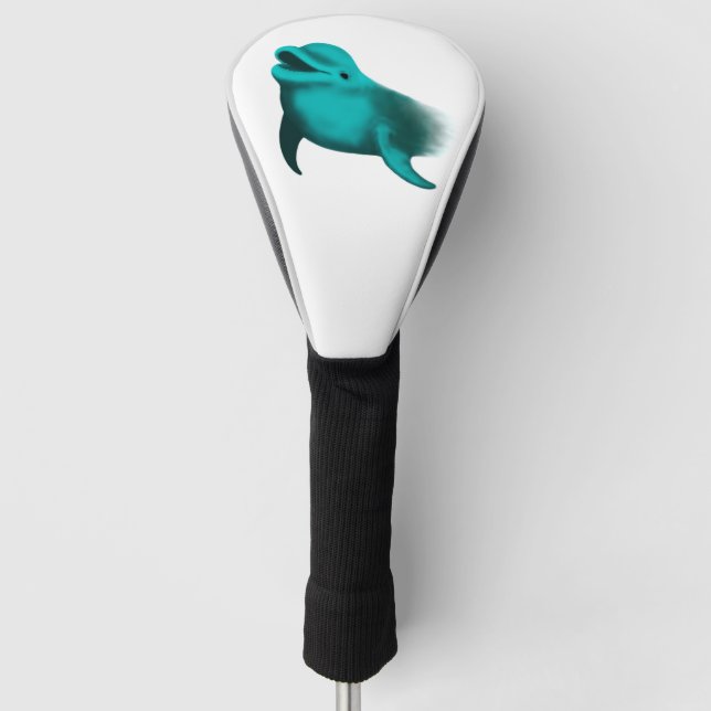 Lucky Dolphin Golf Head Cover (Front)