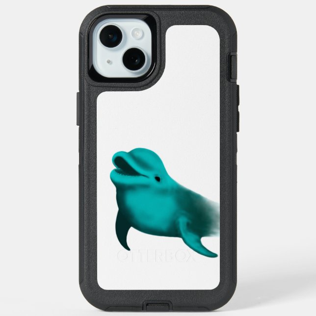 Lucky Dolphin iPhone 15 Plus Case (Back)
