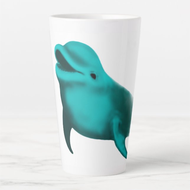 Lucky Dolphin Latte Mug (Front)