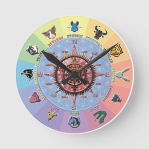 Lucky Dozen Round Clock