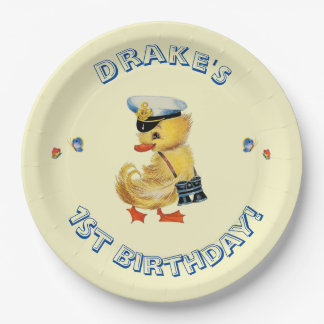 Lucky Duck 1st Birthday Party Napkins Paper Plates