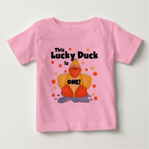 Lucky Duck 1st Birthday  T_shirts and Gifts