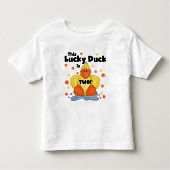Lucky Duck 2nd Birthday Tshirts And Gifts by kids_birthdays at Zazzle