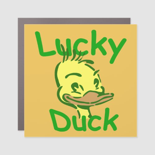 Lucky Duck Car Magnet