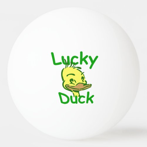 Lucky Duck Ping Pong Ball