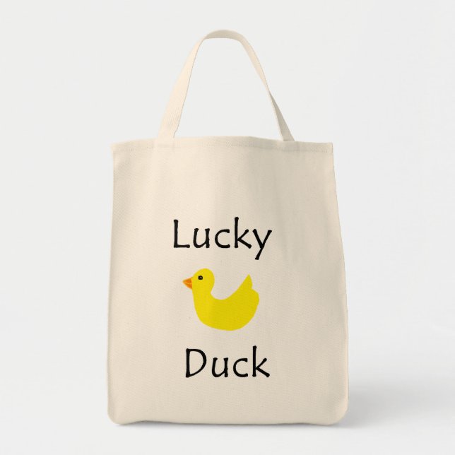 Lucky Duck Tote Bag (Front)