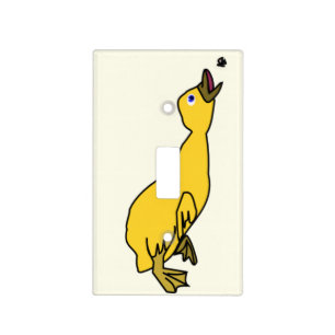 Lucky Duckling and Butterfly Light Switch Cover