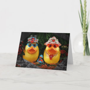 Lucky Ducky! (Blank) Holiday Card