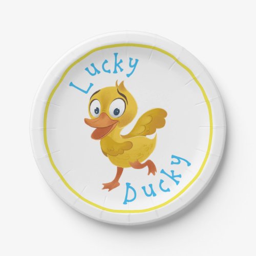 Lucky Ducky Paper Plates Party Baby Shower