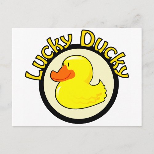 Lucky Ducky Postcard