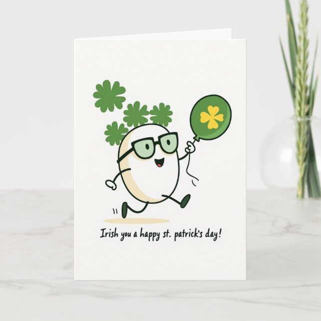 Lucky Egg St Patricks Day Card (Front)