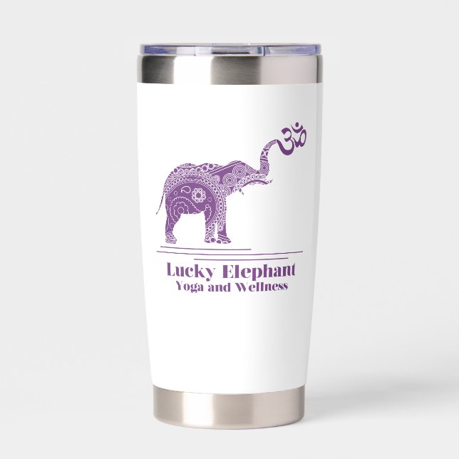 Lucky Elephant  Insulated Tumbler (Front)