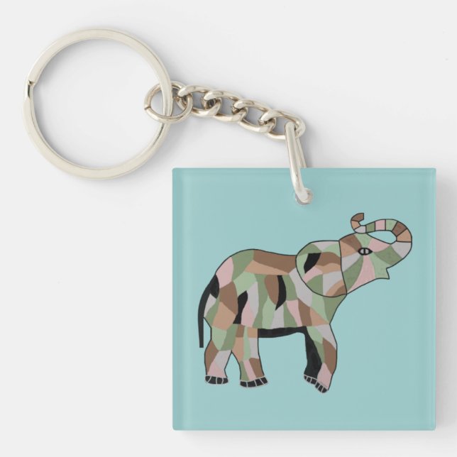 Lucky Elephant Keychain (Front)
