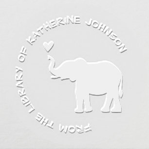 Lucky Elephant Modern Simple From The Library Of Embosser