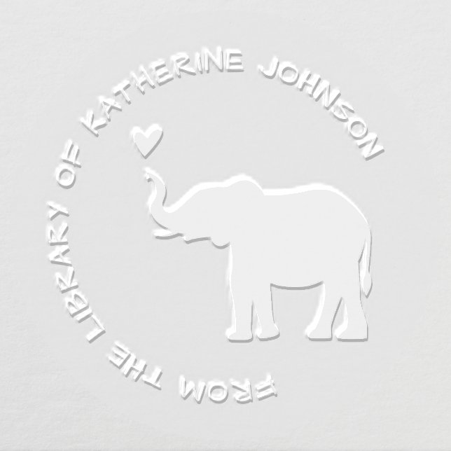 Lucky Elephant Modern Simple From The Library Of Embosser (Design)