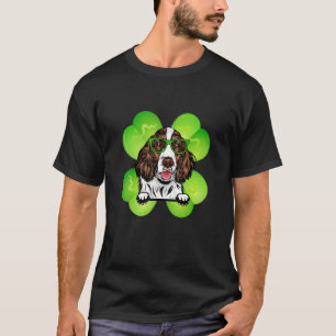 Lucky English Springer Spaniel Funny St Patricks D T-Shirt