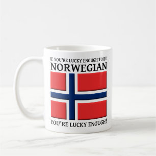 Lucky Enough To Be Norwegian Mug