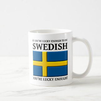 Lucky Enough To Be Swedish Mug