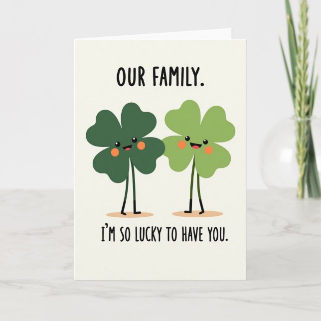 Lucky Family Love Card (Front)