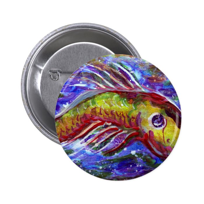 Lucky fish button
