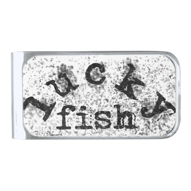 Lucky Fish Silver Finish Money Clip (Front)