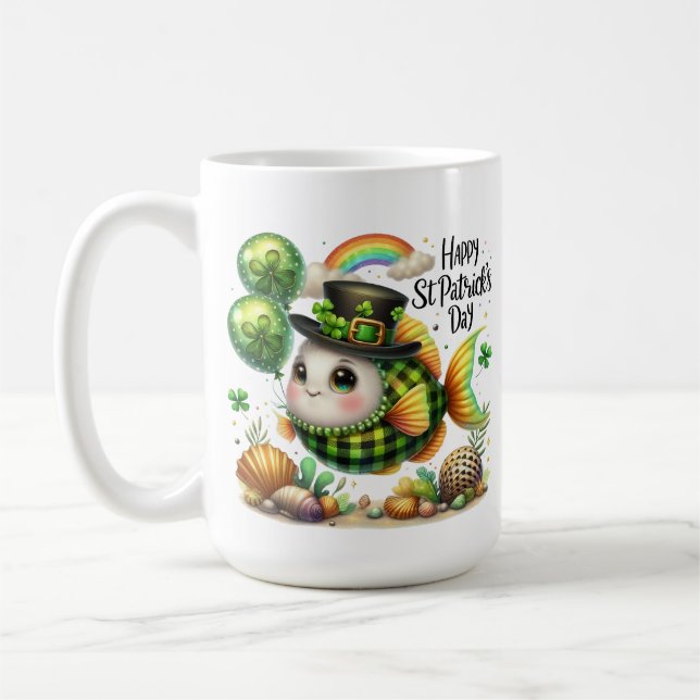 Lucky Fish- St. Patrick’s Day Coffee Mug (Left)