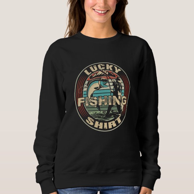 Lucky Fishing  Angel Fishing  3 Sweatshirt (Front)