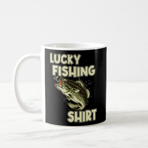 Lucky Fishing Bass Fishing Coffee Mug