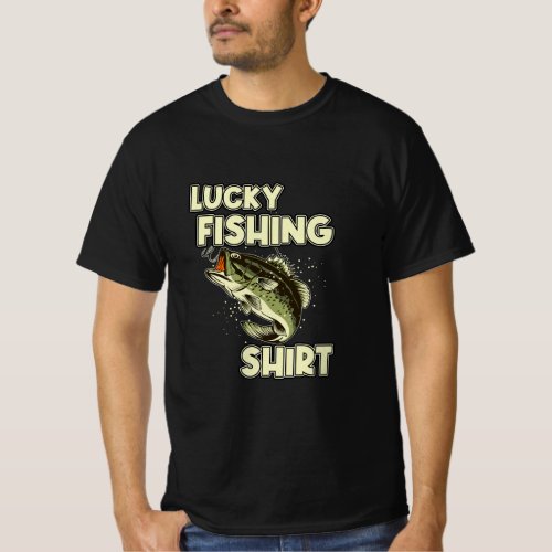 Lucky Fishing Bass Fishing  T_Shirt