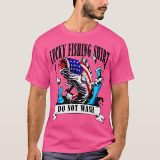 Lucky Fishing Do No Wash Fisherman Water Sports T-Shirt