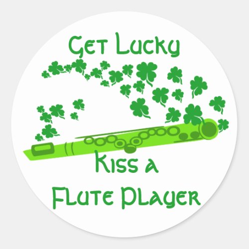 Lucky Flute Classic Round Sticker