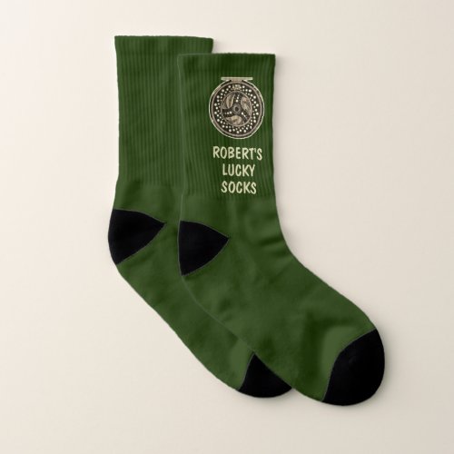 Lucky Fly Fishing Socks Custom Personalized Socks