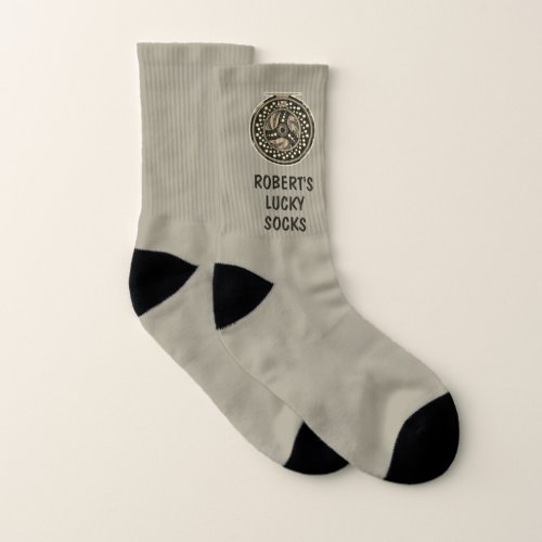 Lucky Fly Fishing Socks Custom Personalized Socks