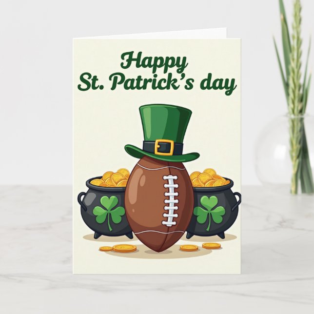Lucky Football Pattern Card (Front)