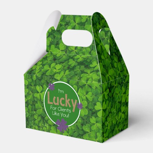 Lucky For Clients Like You St Patricks Day Favor Boxes