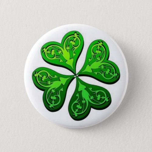 Lucky Four_Leaf Clover Button