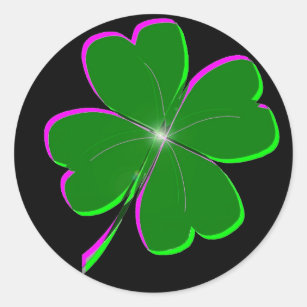 Four Leaf Clover Stickers - 489 Results | Zazzle