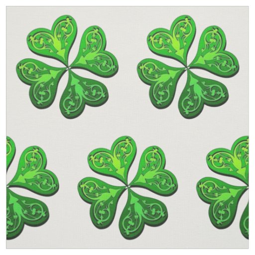 Lucky Four-Leaf Clover Fabric