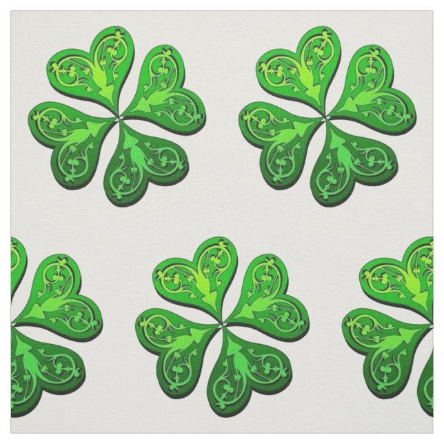 Lucky Four-Leaf Clover Fabric (Swatch)