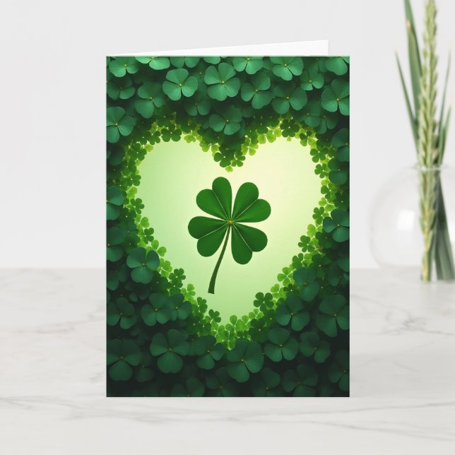 Lucky Four Leaf Clover Find Card (Front)