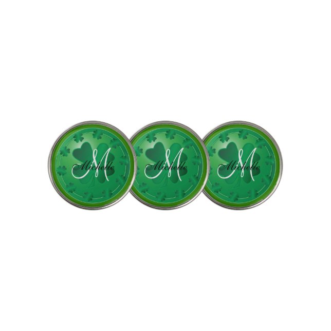 Lucky Four Leaf Clover Golf Ball Marker (3 Up)