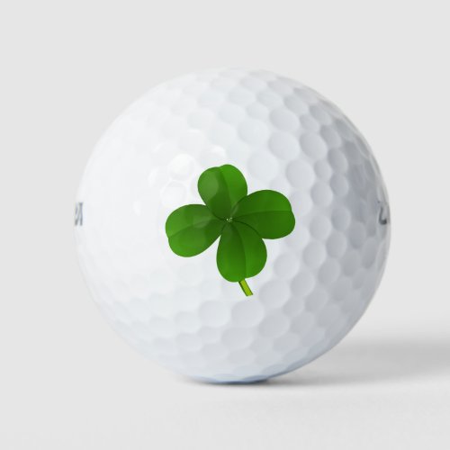 Lucky Four_Leaf Clover Golf Balls